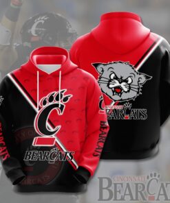 Cincinnati Bearcats Ncaa Team 3D All Over Print Hoodie, Zip-Up Hoodie