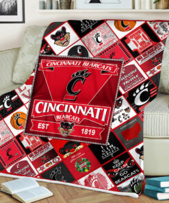 Cincinnati Bearcats Sherpa Fleece Blanket Gifts for NCAA Fans