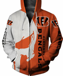Cincinnati Bengals Hoodie Skull Printed Gifts for Fans