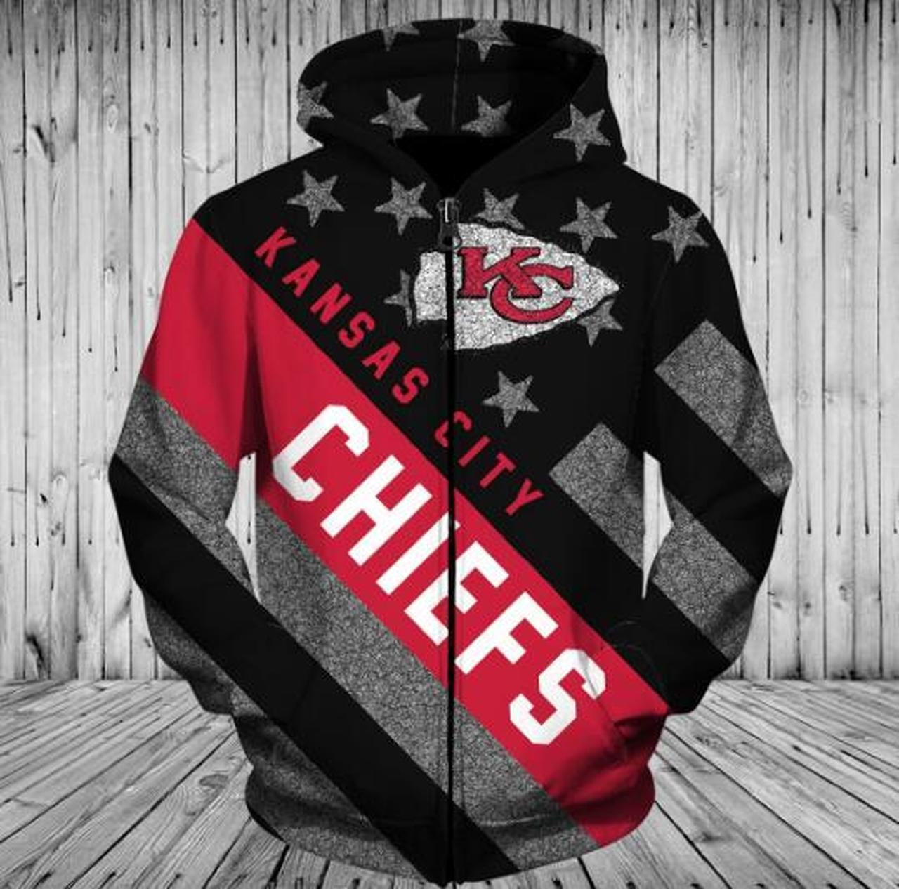 Cincinnati Bengals Zipper Hoodies Striped Banner Gifts for Fans