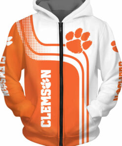Clemson Tigers Hoodies 3D Pullover and Zip Up Hoodies Gifts for Fans