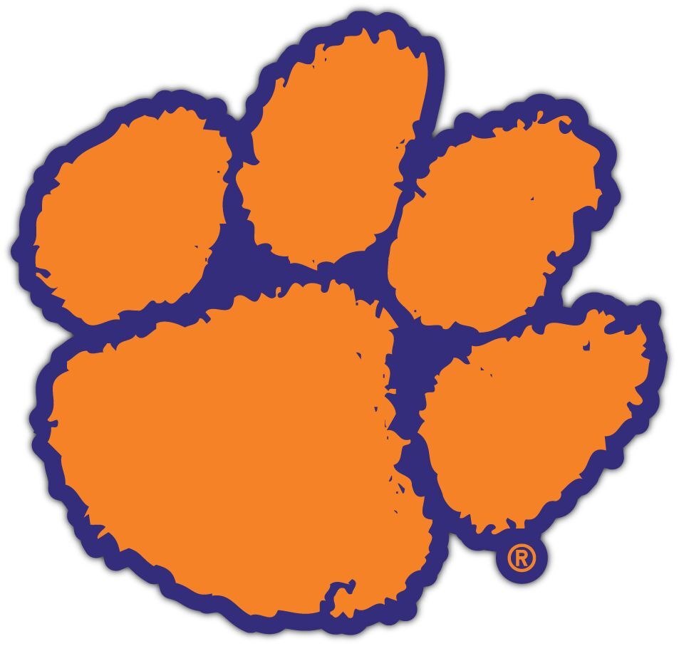 Clemson University NCAA Car Logo Vinyl Decals Sticker For Car Truck Door And Window Laptop Gifts For Fans