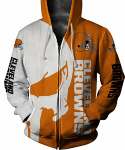 Cleveland Browns Hoodies Mens Skull Printed Gifts for Fans