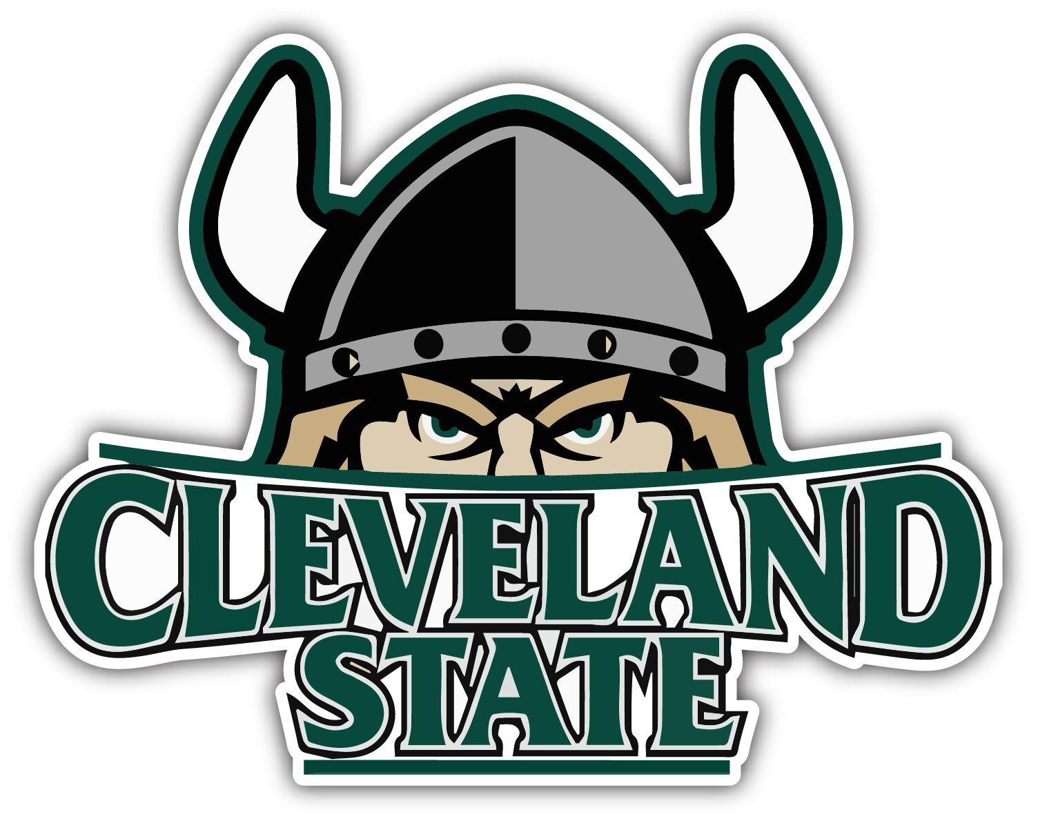 Cleveland State Vikings NCAA Vinyl Logo Vinyl Decals Sticker For Car