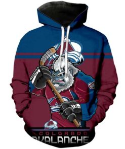 Colorado Avalanche Hoodie Mascot 3D Printed Gifts for Fans