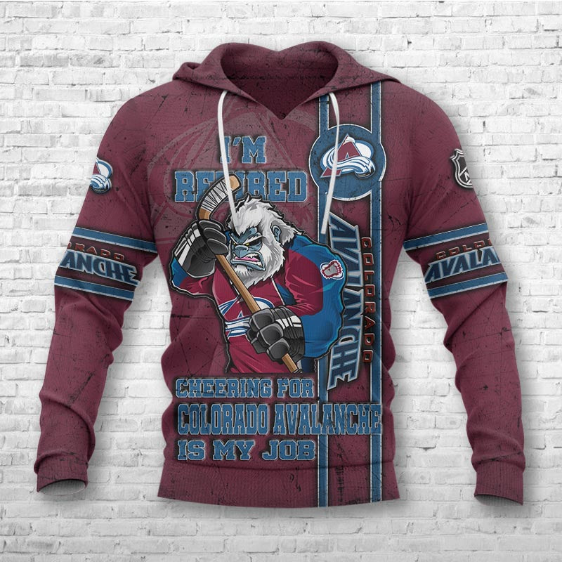 Colorado Avalanche Hoodies I'm Retired Gifts for Fans