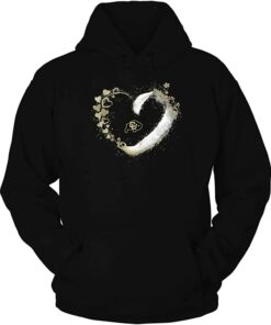 Colorado Buffaloes Beautiful Heart Color Drop University Team Logo T-Shirt, CU Buffs Sweatshirt, Shirt, Hoodie Gifts for Fans