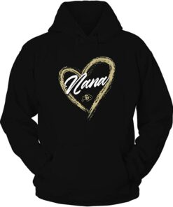 Colorado Buffaloes - Heart Shape Nana University Team Logo Gift T-Shirt, CU Buffs Sweatshirt, Shirt, Hoodie Gifts for NCAA Fans