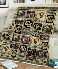 Colorado Buffaloes Sherpa Fleece Blanket Gifts for NCAA Fans