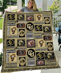 Colorado Buffaloes Sherpa Fleece Blanket Gifts for NCAA Fans
