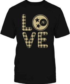 Colorado Buffaloes Stacked Love Tristar Checkered Pattern T-Shirt, CU Buffs Sweatshirt, Shirt, Hoodie