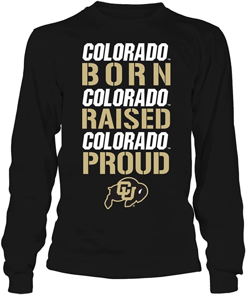 Colorado Buffaloes T-Shirt - Born Raised Proud, Colorado Buffaloes Football Sweatshirt, CU Buffs Sweatshirt, Shirt, Hoodie Gifts for Fans
