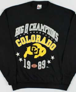 Colorado Buffaloes Vintage 1989 Big 8 Champions Crewneck Sweatshirt, Hoodiw, Shirt
