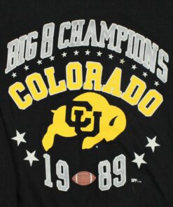 Colorado Buffaloes Vintage 1989 Big 8 Champions Crewneck Sweatshirt, Hoodiw, Shirt