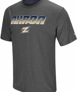 Colosseum Akron Zips Charcoal Sleeper Short Sleeve Shirt