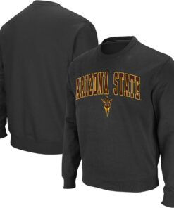 Colosseum Arizona State Sun Devils Arch & Logo Crew Neck Sweatshirt, Arizona State Sun Devils NCAA Sweatshirts, Hoodie, Shirt Gifts for Fans