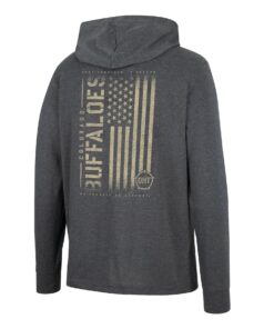 Colosseum Charcoal Colorado Buffaloes Team Oht Military Appreciation Hoodie Long Sleeve T-Shirt