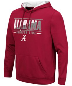 Colosseum Crimson Alabama Crimson Tide Slash Stack 2.0 Pullover Hoodie