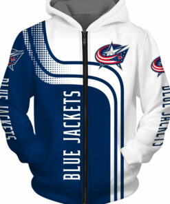 Columbus Blue Jackets Hoodies 3D Pullover Long Sleeve Gifts for Fans
