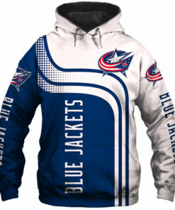 Columbus Blue Jackets Hoodies 3D Pullover Long Sleeve Gifts for Fans