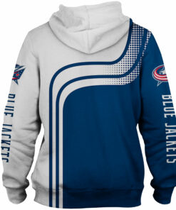 Columbus Blue Jackets Hoodies 3D Pullover Long Sleeve Gifts for Fans