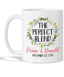 Couple Coffee Mug, Custom The Perfect Blend Mug For Couple, Custom Couple Mugs, Personalized Couple Mug, Gifts For Lover, Mr And Mrs Mug, Couple Gifts For Her, White Ceramic Mug