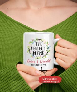 Couple Coffee Mug, Custom The Perfect Blend Mug For Couple, Custom Couple Mugs, Personalized Couple Mug, Gifts For Lover, Mr And Mrs Mug, Couple Gifts For Her, White Ceramic Mug