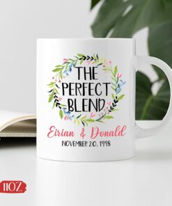 Couple Coffee Mug, Custom The Perfect Blend Mug For Couple, Custom Couple Mugs, Personalized Couple Mug, Gifts For Lover, Mr And Mrs Mug, Couple Gifts For Her, White Ceramic Mug