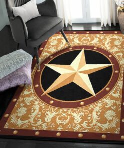 Cowboy Modern Area Rugs, Western Star Rustic Cowboy Rug, Rustic Rug, Rustic Lodge Area Rugs, Carpet for Living Room A19