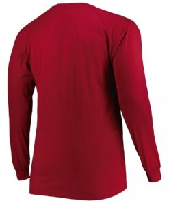 Crimson Alabama Crimson Tide Big & Tall Two-Hit Raglan Long Sleeve T-Shirt