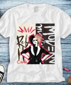 Cruella Rebel Heart Modern Masterpiece Disney Villains Unisex Tee Adult T-shirt Kid Shirt Long Sleeve Hoodie Sweatshirt Women's Tank
