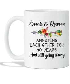 Custom Couple Mugs, Annoying Each Other For Year Mug, Personalized Couple Mug, Couple Coffee Mug, Gifts For Lover, Mr And Mrs Mug, Couple Gifts For Her, White Ceramic Mug