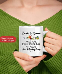 Custom Couple Mugs, Annoying Each Other For Year Mug, Personalized Couple Mug, Couple Coffee Mug, Gifts For Lover, Mr And Mrs Mug, Couple Gifts For Her, White Ceramic Mug