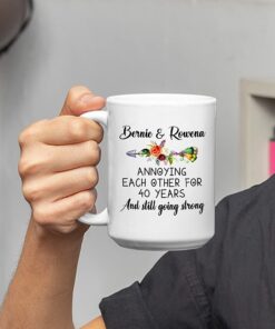 Custom Couple Mugs, Annoying Each Other For Year Mug, Personalized Couple Mug, Couple Coffee Mug, Gifts For Lover, Mr And Mrs Mug, Couple Gifts For Her, White Ceramic Mug