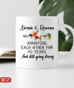 Custom Couple Mugs, Annoying Each Other For Year Mug, Personalized Couple Mug, Couple Coffee Mug, Gifts For Lover, Mr And Mrs Mug, Couple Gifts For Her, White Ceramic Mug