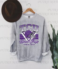 Custom Your Team, Vintage Texas Christian 1873 Crewneck Sweatshirt, Football Texas Christian Shirt, Texas Christian Fan Crewneck Shirt