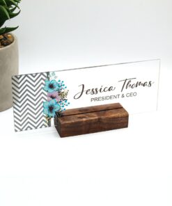 Customized Name Plates Office Desk Name Tags Unique Gifts For Tearcher, Boss, Colleagues Friends