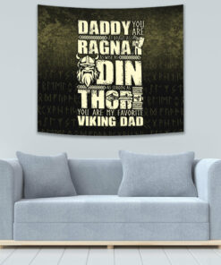 Daddy You Are As Brave As Ragnar 2 Tapestry for Wall Décor