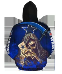 Dallas Cowboys Halloween Hoodie Death Card Gifts for Fans