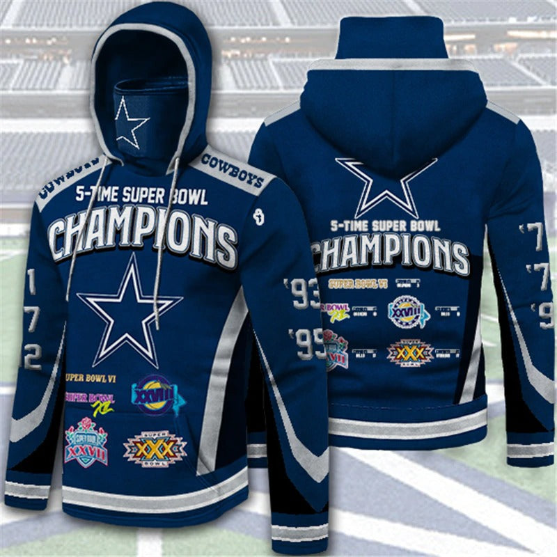 Dallas Cowboys Hoodies 5 Times Super Bowl Champions Gifts for Fans