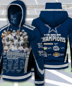 Dallas Cowboys Hoodies 5 Times Super Bowl Champions Gifts for Fans
