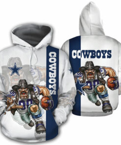 Dallas Cowboys Hoodies Mens Mascot 3D Ultra Cool Gifts for Fans
