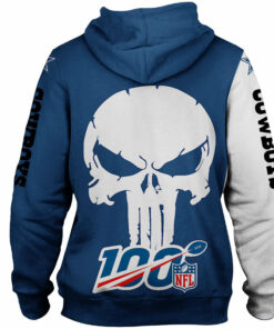 Dallas Cowboys Hoodies Mens Skull Printed Gifts for Fans