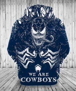Dallas Cowboys Pullover Hoodie 3D Venom Hoodies Gifts for Fans
