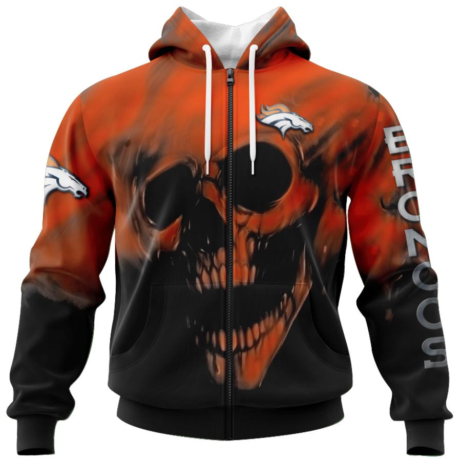 Dallas Cowboys Skull Hoodies Custom Name & Number Gifts for Fans