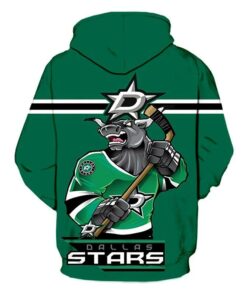 Dallas Stars Hoodie Mascot 3D Printed Gifts for Fans