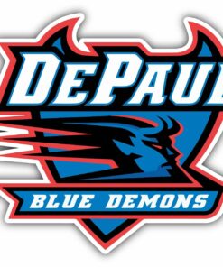 DePaul Blue Demons College NCAA Vinyl Logo Vinyl Decals Sticker For Car Truck Door And Window Laptop Gifts For Fans
