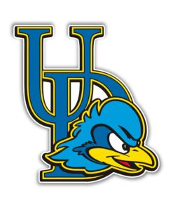 Delaware Blue Hens Full Color Vinyl Decal For Car Door Windows Gifts For Football Fans