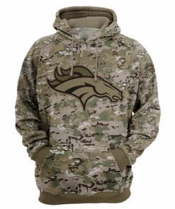 Denver Broncos Camo Hoodie 3D Printed Gifts for Fans