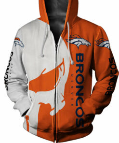 Denver Broncos Men's Hoodies Skull Printed Gifts for Fans